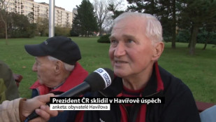 Prezident ČR sklidil v Havířově u občanů úspěch