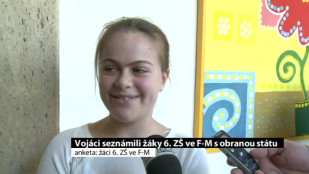 Vojáci seznámili žáky 6. ZŠ ve F-M s obranou státu