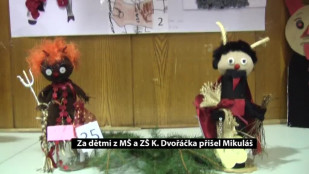 Za dětmi z MŠ a ZŠ K. Dvořáčka přišel Mikuláš