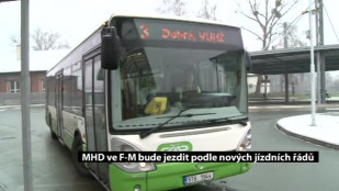 MHD ve F-M bude jezdit podle nových jízdních řádů