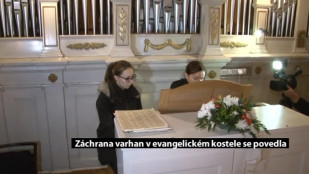 Záchrana varhan v evangelickém kostele se povedla