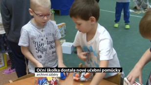 Oční školka dostala nové učební pomůcky