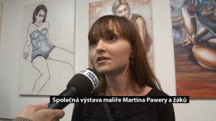 Společná výstava malíře Martina Pawery a jeho žáků