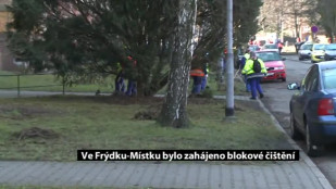 Ve Frýdku-Místku bylo zahájeno blokové čištění