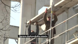 Probíhá oprava mostu v Karviné-Darkově