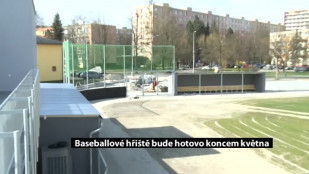 Baseballové hřiště bude hotovo koncem května