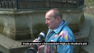 Voda pramene v lískoveckém Hájku je vhodná k pití