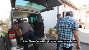 Lidé z Mukačeva děkují za potravinovou sbírku