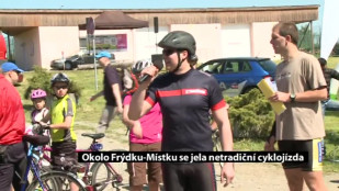 Okolo Frýdku-Místku se jela netradiční cyklojízda