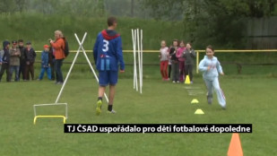 Fotbalový klub uspořádal pro děti sportovní dopoledne