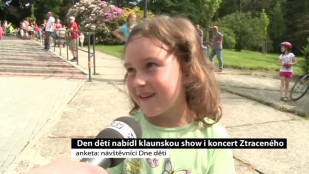 Den dětí nabídl klaunskou show i koncert Ztraceného