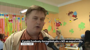 Naměřené hodnoty formaldehydu dětem z MŠ Přímá neublíží