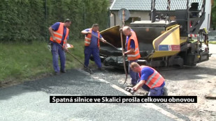 Špatná silnice ve Skalici prošla celkovou obnovou