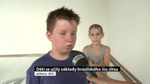 Děti se učily základy brazilského Jiu-Jitsu