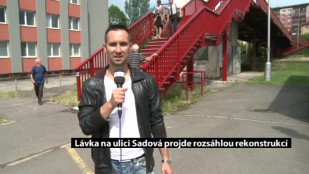 Lávka na ulici Sadová projde rozsáhlou rekonstrukcí