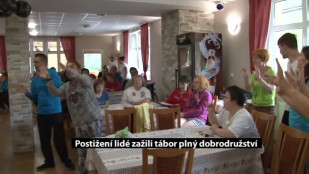 Postižení lidé zažili tábor plný dobrodružství