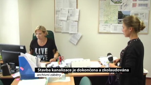 Stavba kanalizace je dokončena a zkolaudována