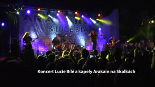 Koncert Lucie Bílé a kapely Arakain na Skalkách