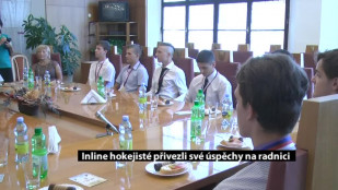 Inline hokejisté přivezli své úspěchy na radnici