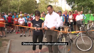 V Karviné otevřeli nový úsek cyklostezky