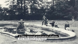 U karvinské Oázy se opravuje prostranství s kašnou