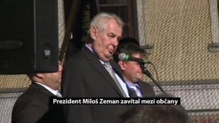 Prezident Miloš Zeman zavítal mezi občany