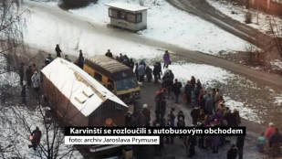 Občané z Karviné-Mizerova se loučili s autobusovým obchůdkem