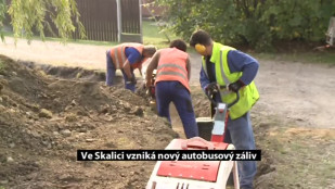 Ve Skalici vzniká nový autobusový záliv