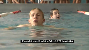 Plavecká soutěž měst v Orlové: 721 účastníků