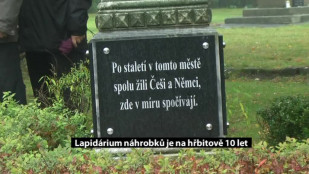 Lapidárium náhrobků je na hřbitově 10 let