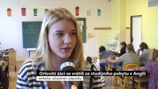 Orlovští žáci se vrátili ze studijního pobytu v Anglii