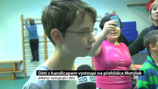 Děti s handicapem vystoupí na přehlídce Motýlek