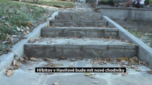 Hřbitov v Bludovicích bude mít nové chodníky