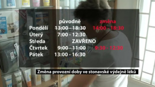 Změna provozní doby ve stonavské výdejně léků