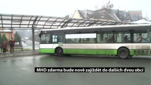 MHD zdarma bude nově zajíždět do dalších obcí