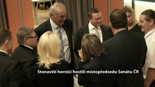 Stonavští horníci hostili místopředsedu Senátu ČR