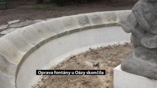 Oprava zákoutí u Oázy včetně fontány v karvinském parku B.Němcové skončila