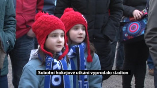 Sobotní hokejové utkání vyprodalo stadion