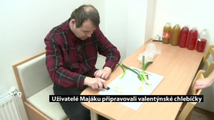 Uživatelé Majáku připravovali valentýnské chlebíčky