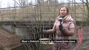 Most v Dolních Datyních je v havarijním stavu