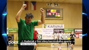 Jaroslav Hudeček v Síni slávy karvinských sportovců