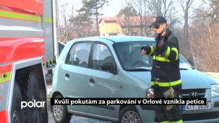 Kvůli pokutám za parkování v Orlové vznikla petice