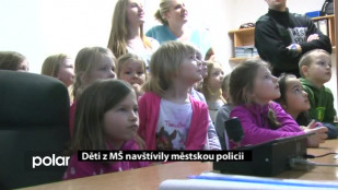 Děti z MŠ navštívily městskou policii 