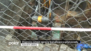 Dopravu omezí opravy kanalizace a plynovodu 