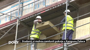 Studenti si mohou zamluvit pokoje v Kampusu Palace