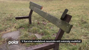 V Karviné vandalové neustále ničí městský mobiliář