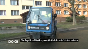 Ve Frýdku-Místku probíhá blokové čištění města