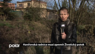 Radnice v Havířově musí zpevnit Životický potok