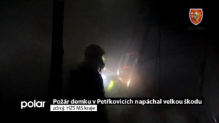 Požár domku v Petřkovicích napáchal velkou škodu