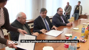 MS kraj podepsal další memorandum pro rozvoj